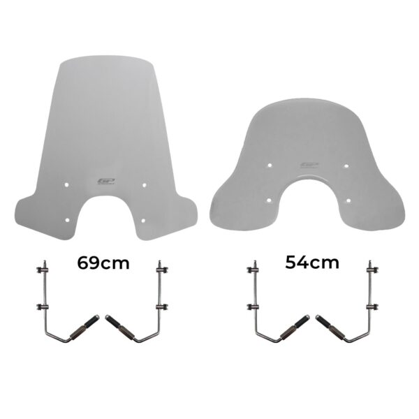 Parbriz fumuriu - Vespa GTS 300 / GTS 150 - 54 cm Parbriz fumuriu - Vespa GTS 300 / GTS 150 - 54 cm