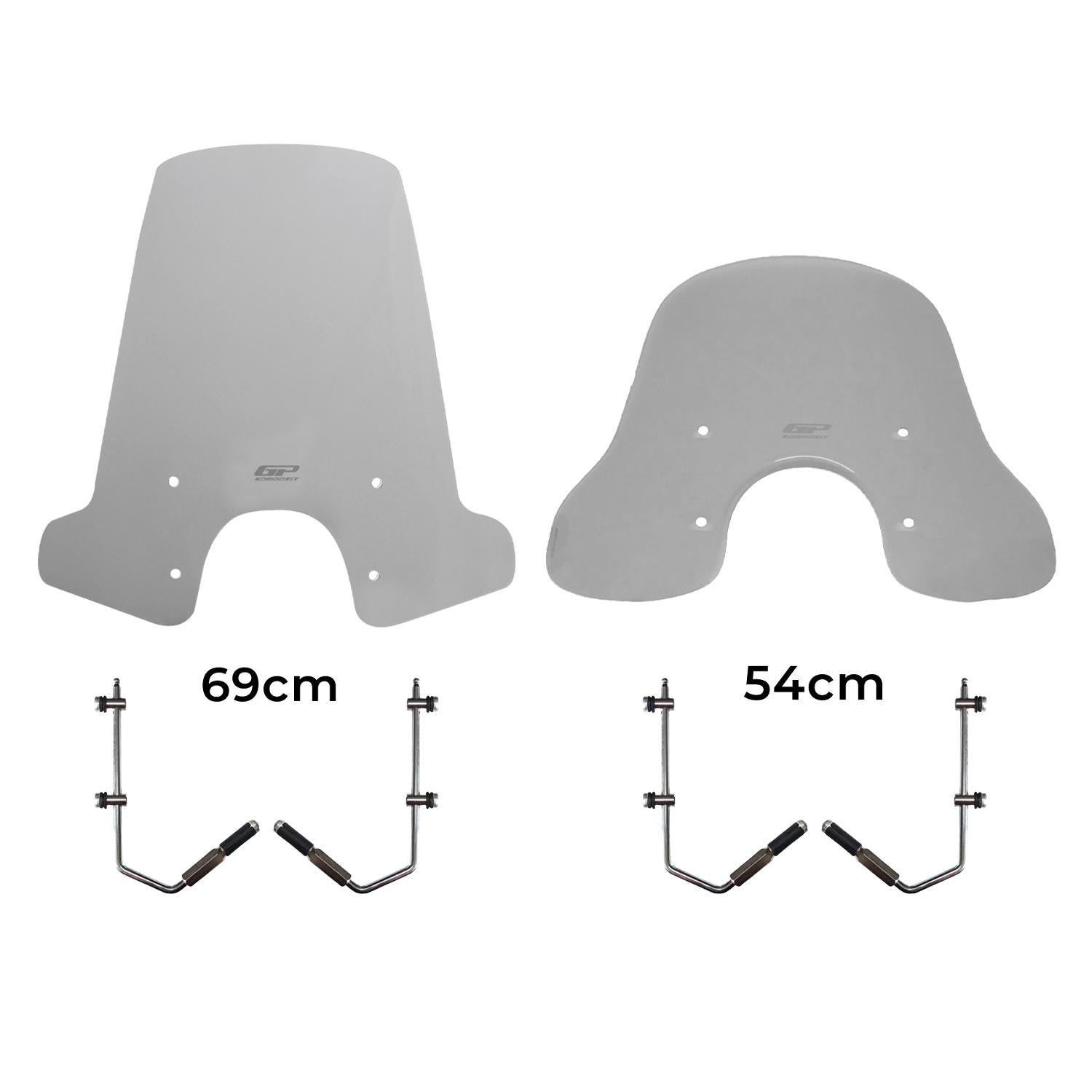 Parbriz fumuriu - Vespa GTS 300 / GTS 150 - 54 cm