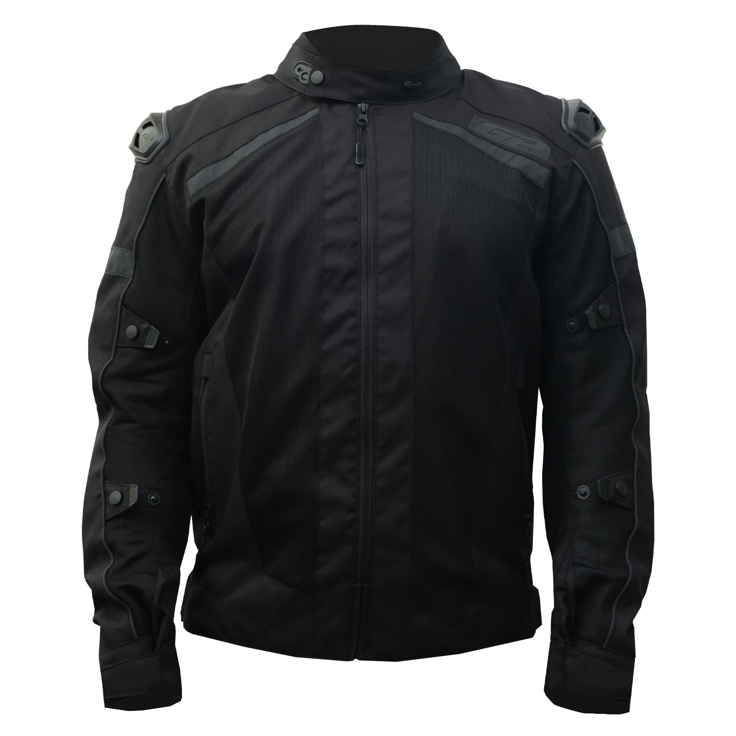 MNTY001 Geacă moto de vară, mesh respirabil, cu protecții CE (negru) - XXL