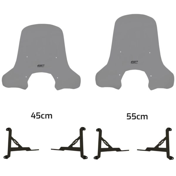 Parbriz fumuriu - Lambretta X300 2023-2024 - 55 cm