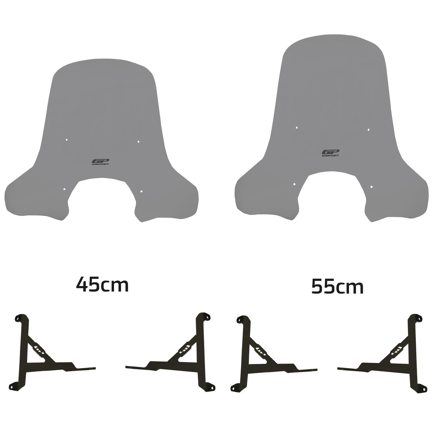 Parbriz fumuriu - Lambretta X300 2023-2024 - 55 cm