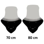 Parbriz fumuriu - Regal Raptor XSUV 125 2024-2025 - 80 cm