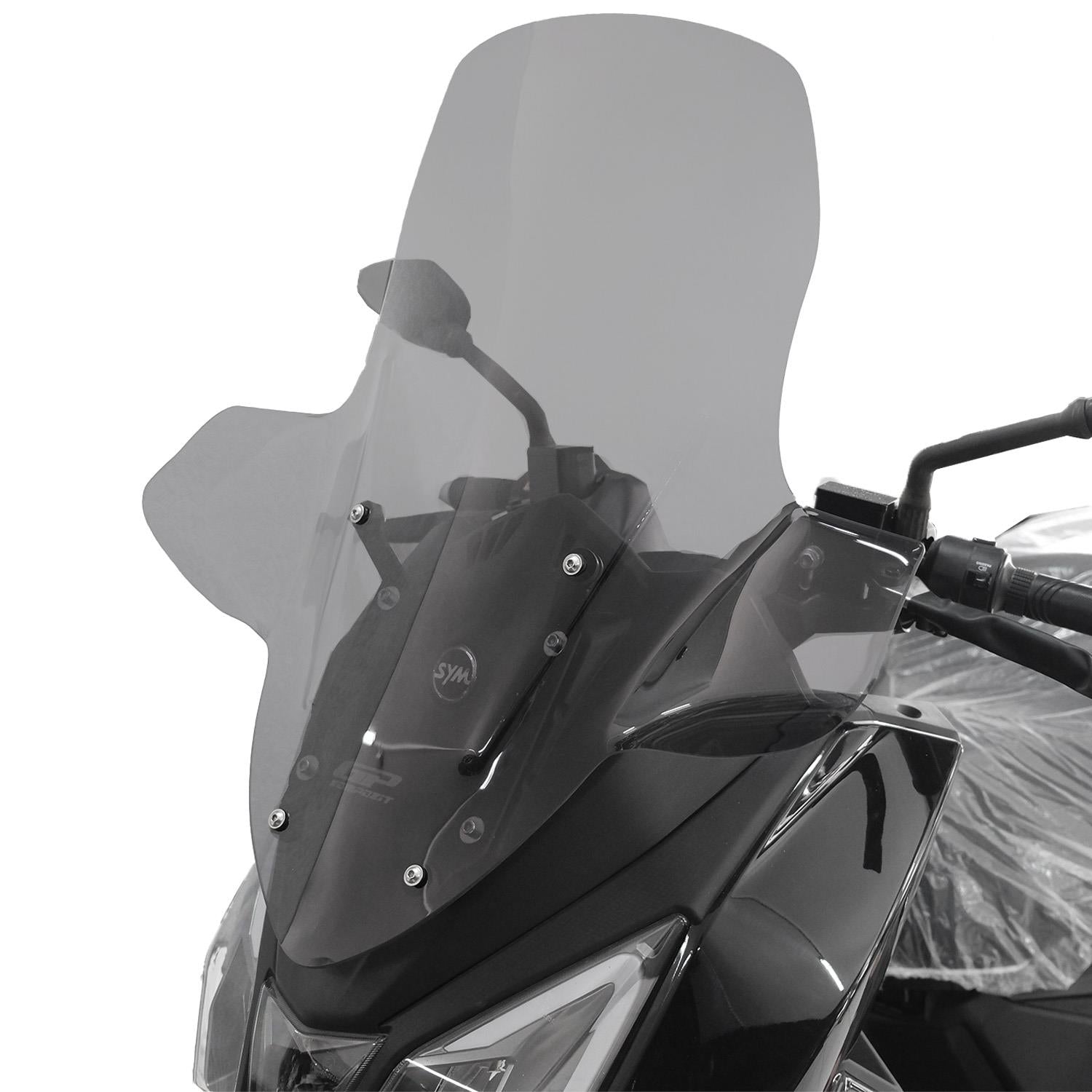 Parbriz cu handguard fumuriu - SYM Joyride 300 2023-2024 - 66 cm