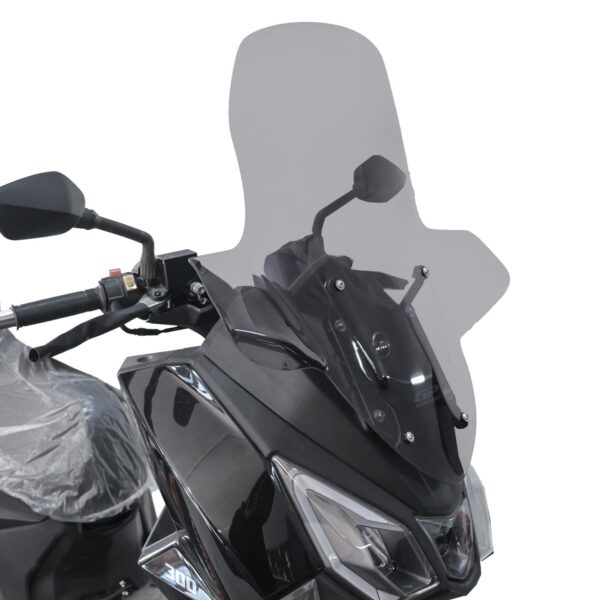Parbriz cu handguard fumuriu - SYM Joyride 300 2023-2024 - 66 cm