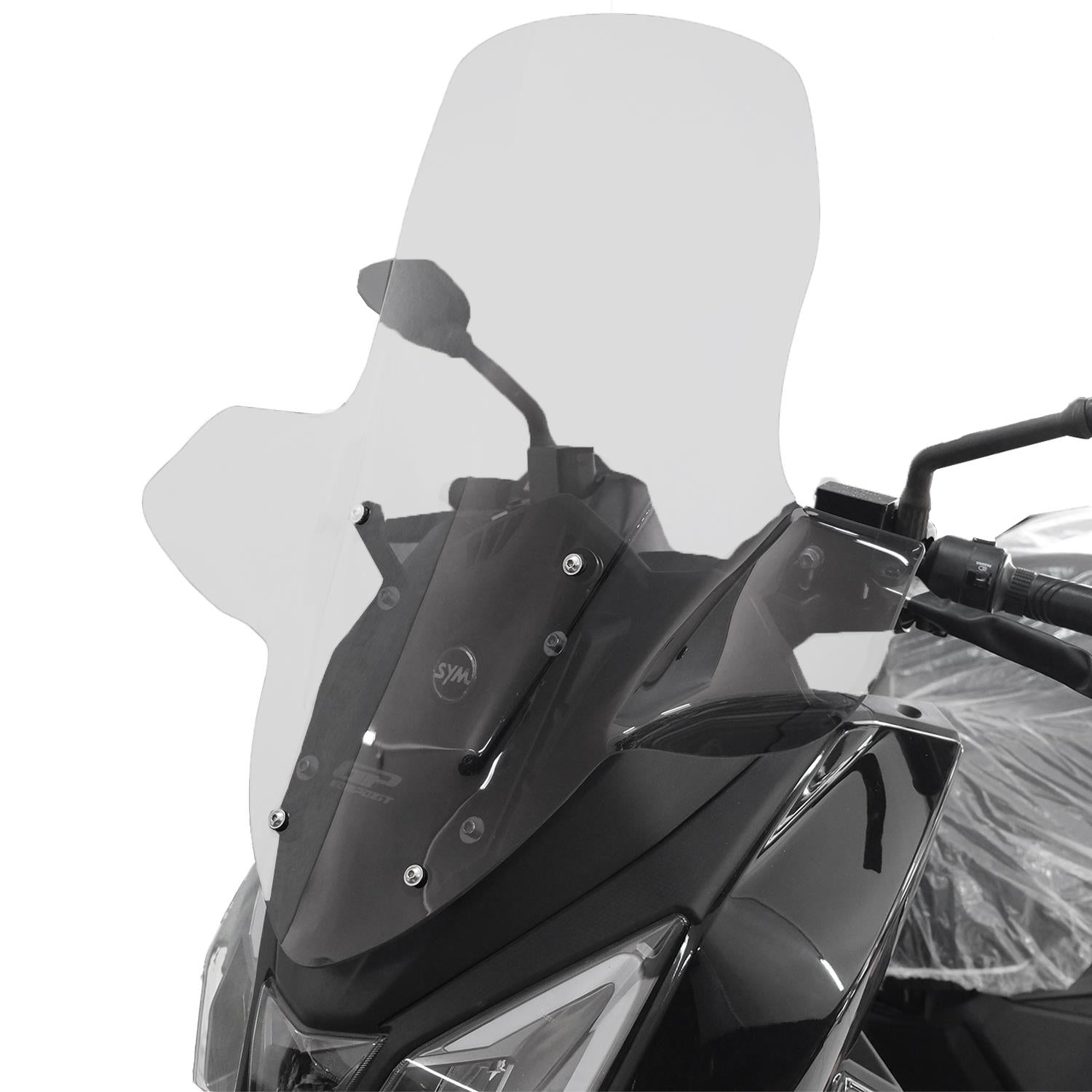 Parbriz cu handguard transparent - SYM Joyride 300 2023-2024 - 66 cm