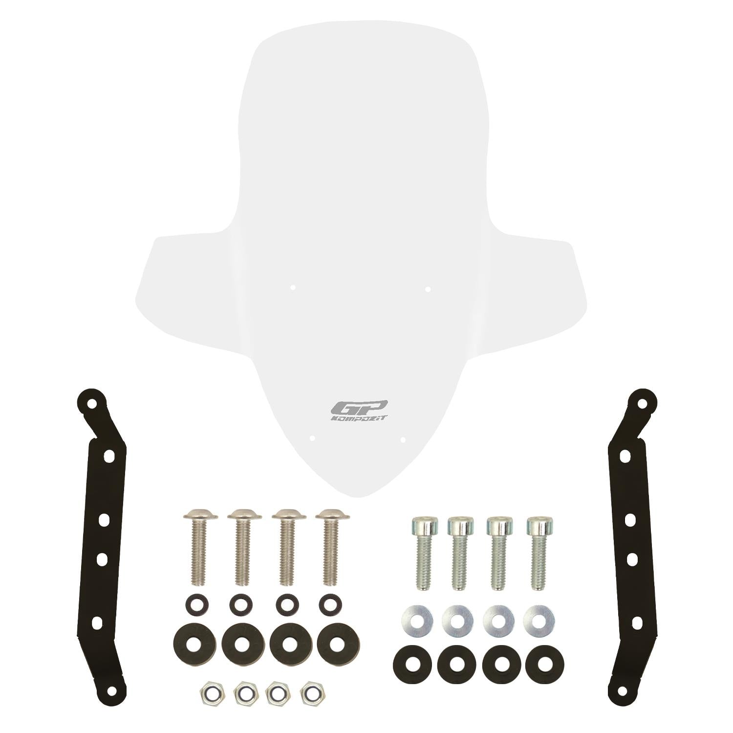 Parbriz cu handguard transparent - SYM Joyride 300 2023-2024 - 66 cm