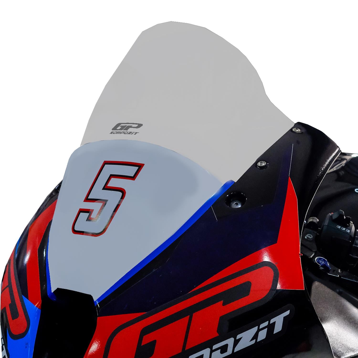 Parbriz fumuriu - BMW M 1000 RR 2022-2024 (pentru carenaj racing) - 25 cm