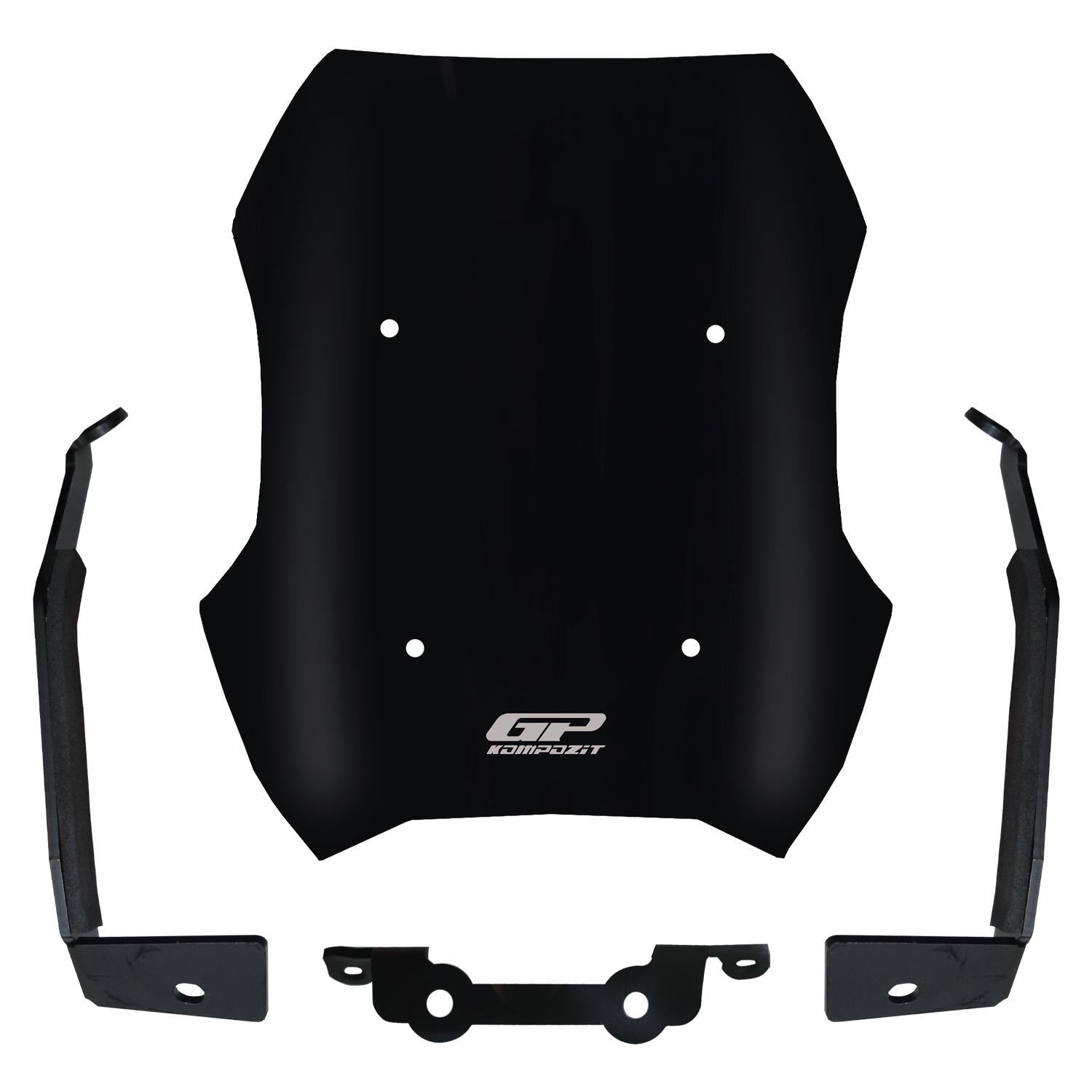 Parbriz sport (negru) - Peugeot PM-01 2023-2025 - 33 cm