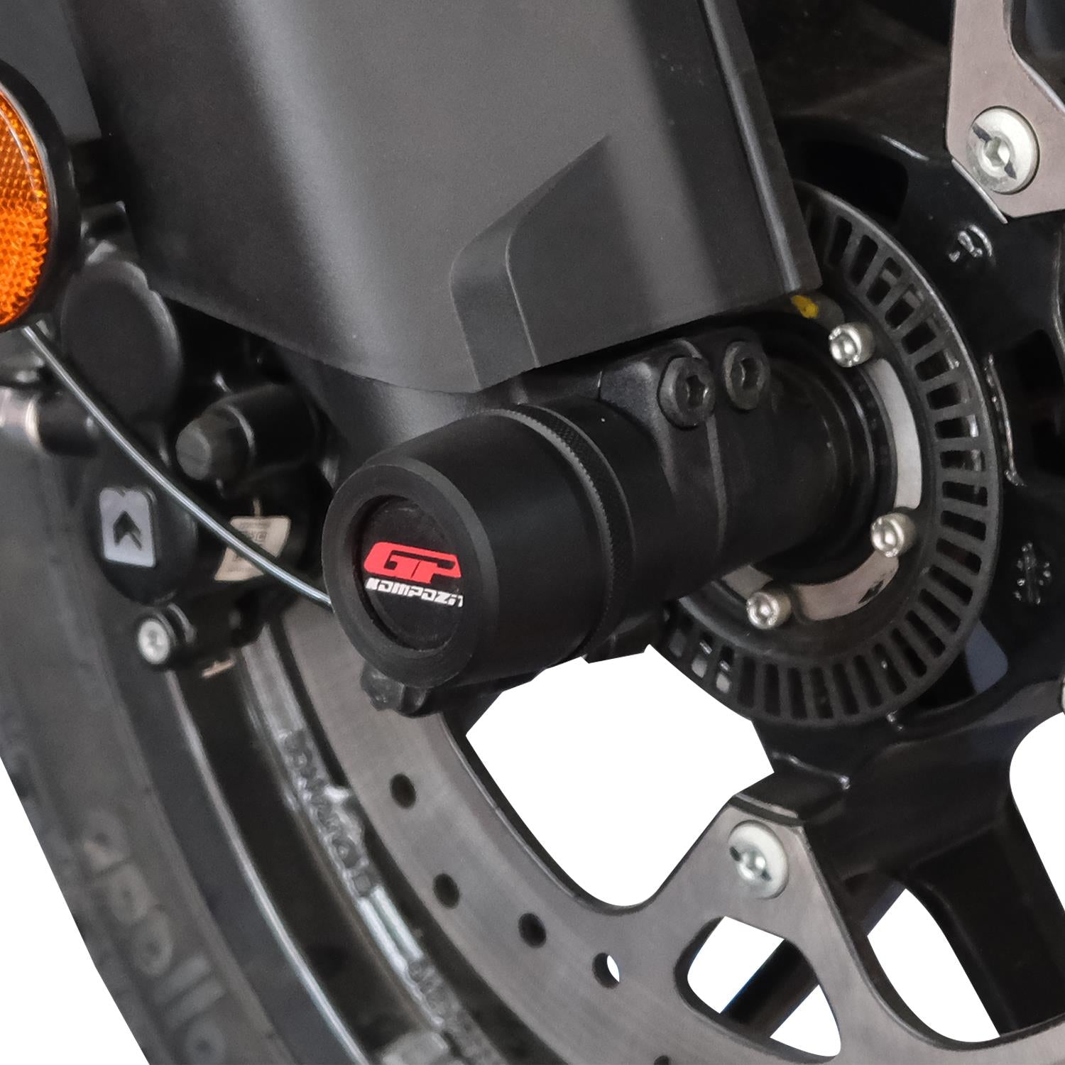 Set slidere pentru axul rotii și cadru (negru) - KTM 390 Adventure X 2025