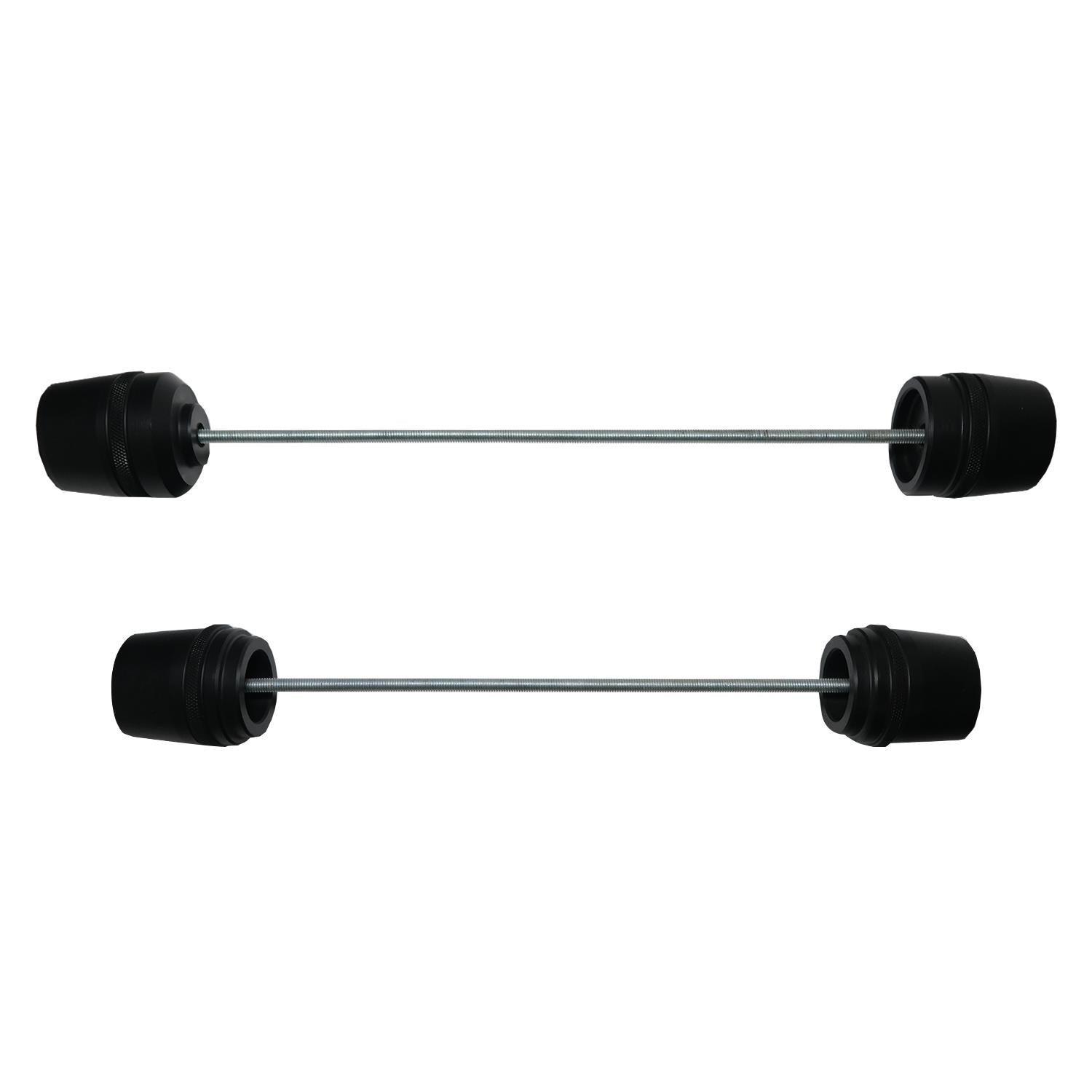 Set slidere pentru axul rotii și cadru (negru) - KTM 390 Adventure X 2025