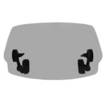 Extensie deflector parbriz reglabil fumuriu