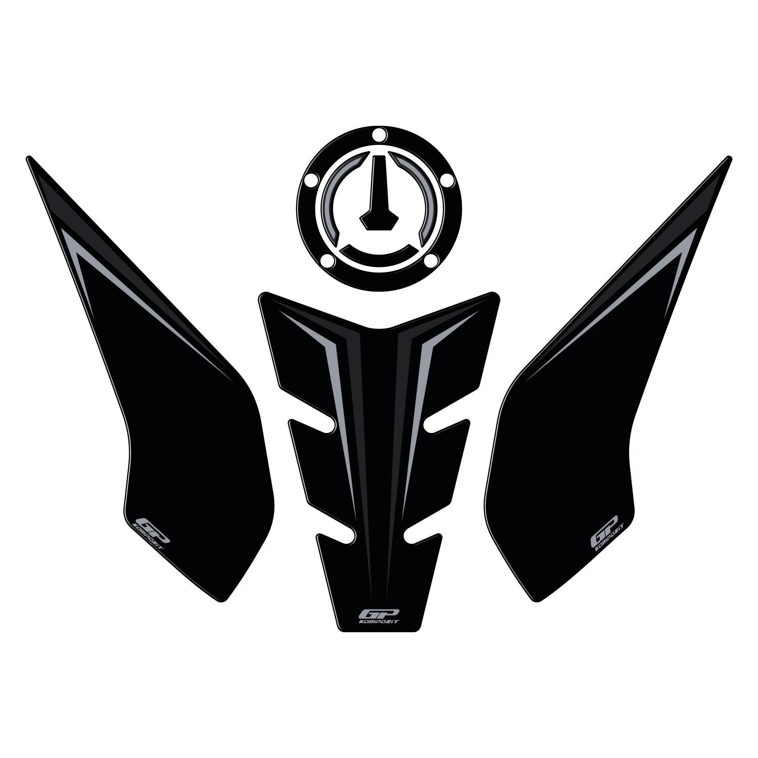 Set protecție rezervor (negru) - RKS SRK250RR 2023-2024