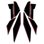 Protecție laterală inferioară rezervor negru-roșu - Honda Forza 250/300 / Forza 350 / NSS300 NSS350 2018+