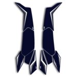 Protecție laterală rezervor albastru - Honda PCX125/150 2025