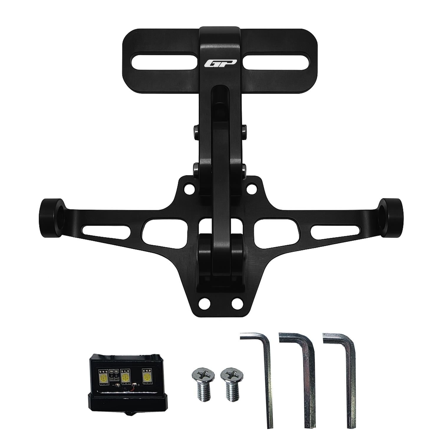 Suport plăcuță înmatriculare pliabil reglabil cu LED universal