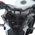 Parbriz negru GP Kompozit pentru Honda CB500 Hornet (2024-2025), 28 cm