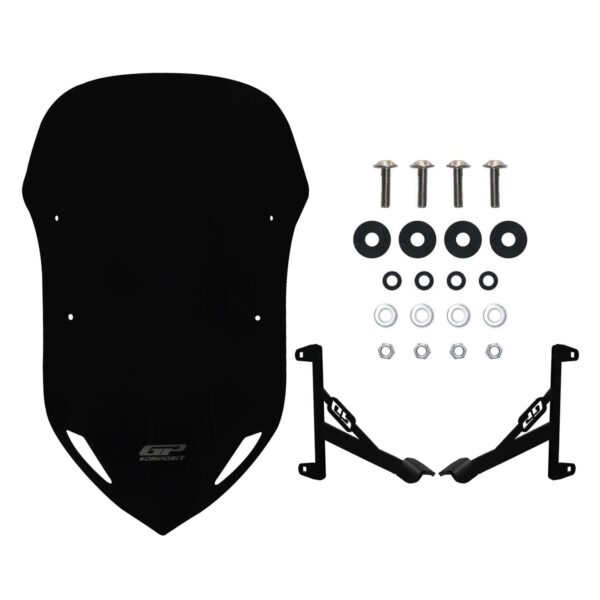 Parbriz (negru) - SYM Dragon DRG 160 2023-2024 - 58 cm