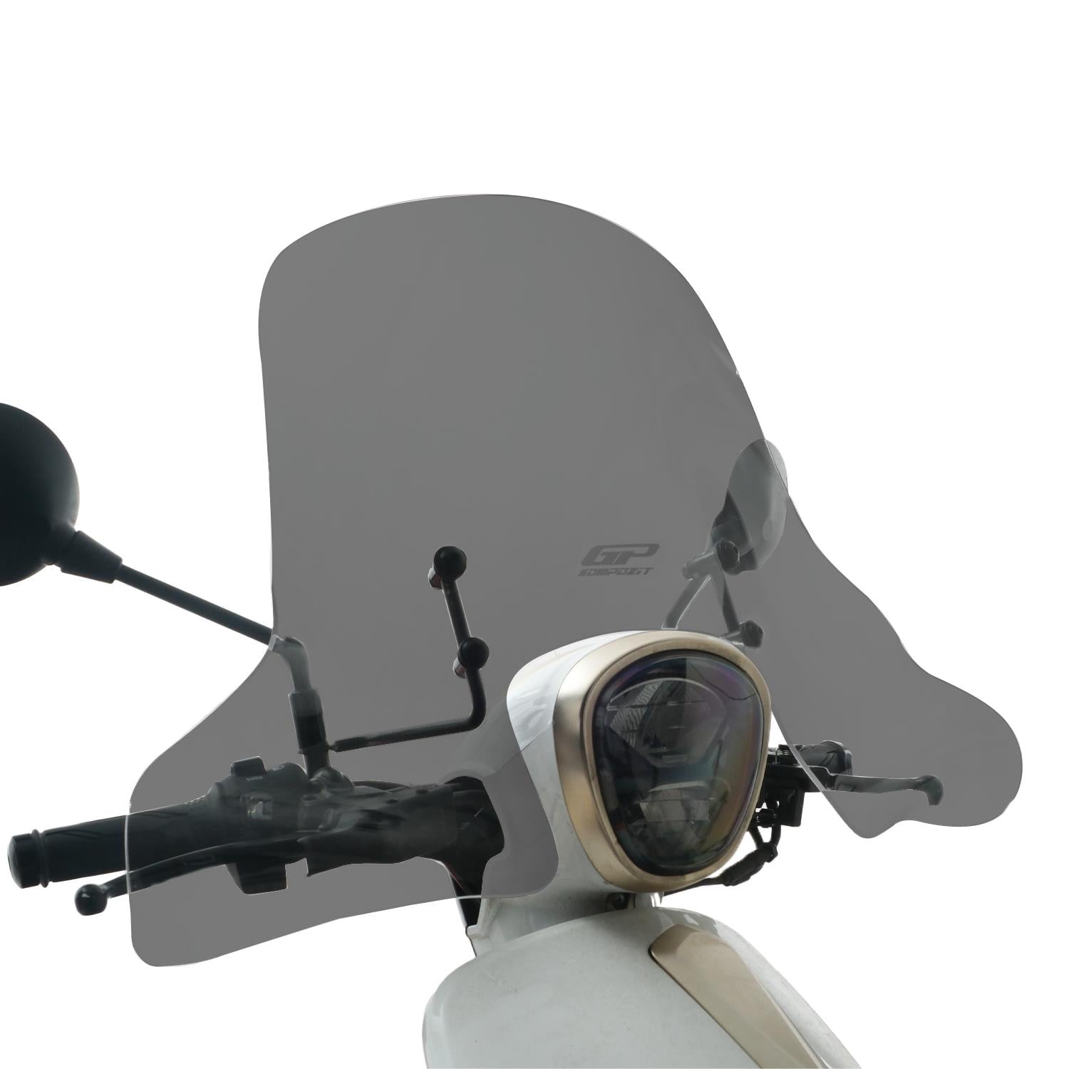 Parbriz cu handguard fumuriu - RKS Neon125 2023-2025 - 49 cm