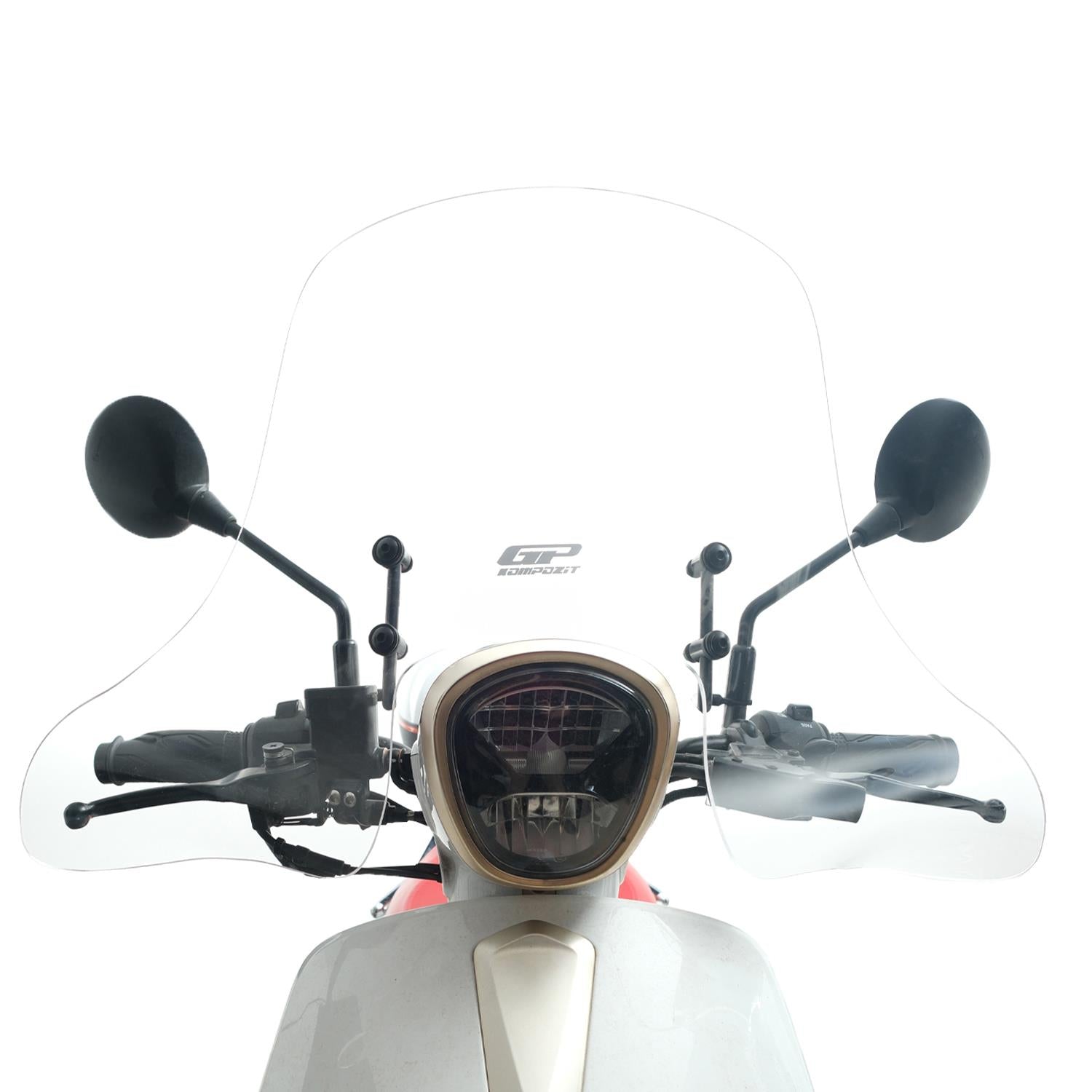 Parbriz cu handguard transparent - RKS Neon125 2023-2025 - 49 cm