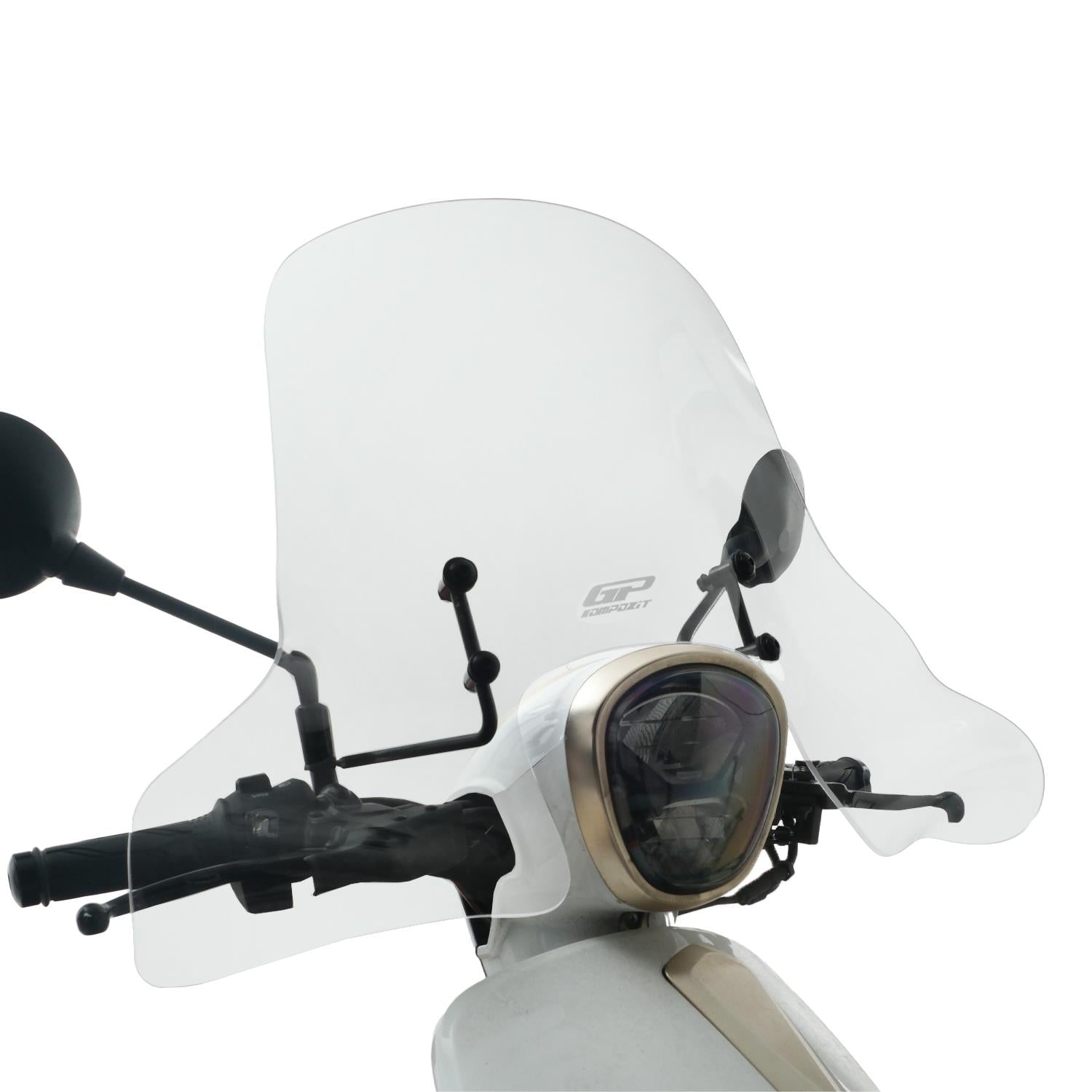 Parbriz cu handguard transparent - RKS Neon125 2023-2025 - 49 cm