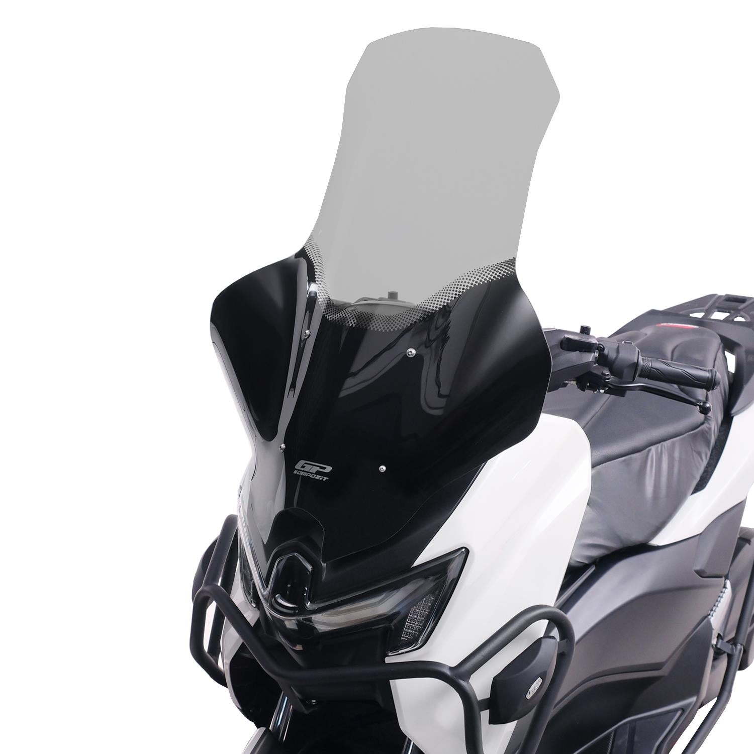 Parbriz serigrafiat cu handguard fumuriu - Yamaha NMAX 125 / NMAX 155 2025 - 74 cm