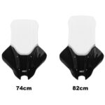 Parbriz serigrafiat cu handguard transparent - Yamaha NMAX 125/155 2025 - 74 cm