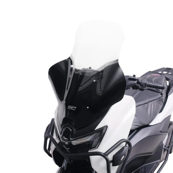 Parbriz serigrafiat cu handguard transparent - Yamaha NMAX 125 / NMAX 155  2025 - 74 cm