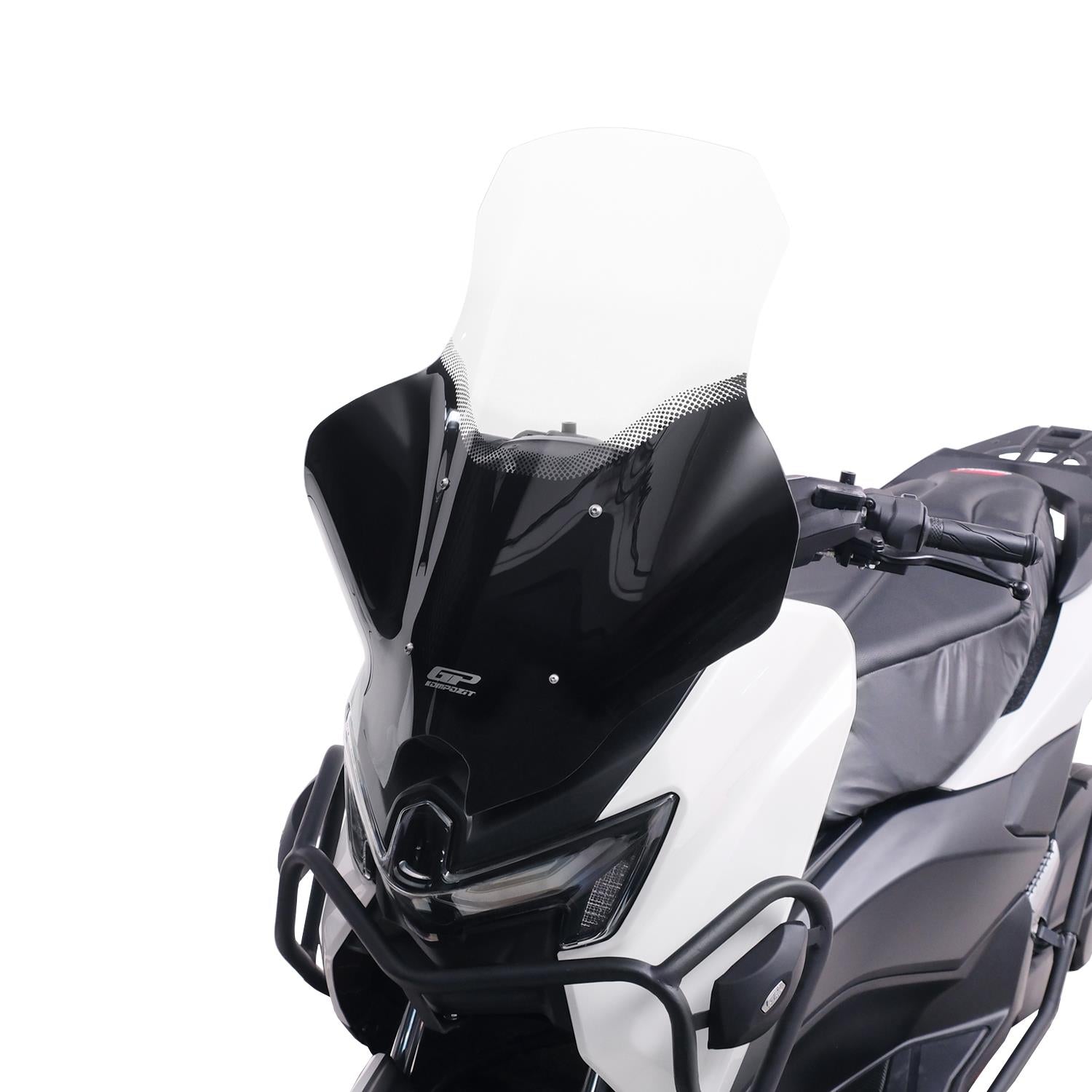 Parbriz serigrafiat cu handguard transparent - Yamaha NMAX 125 / NMAX 155 2025 - 74 cm