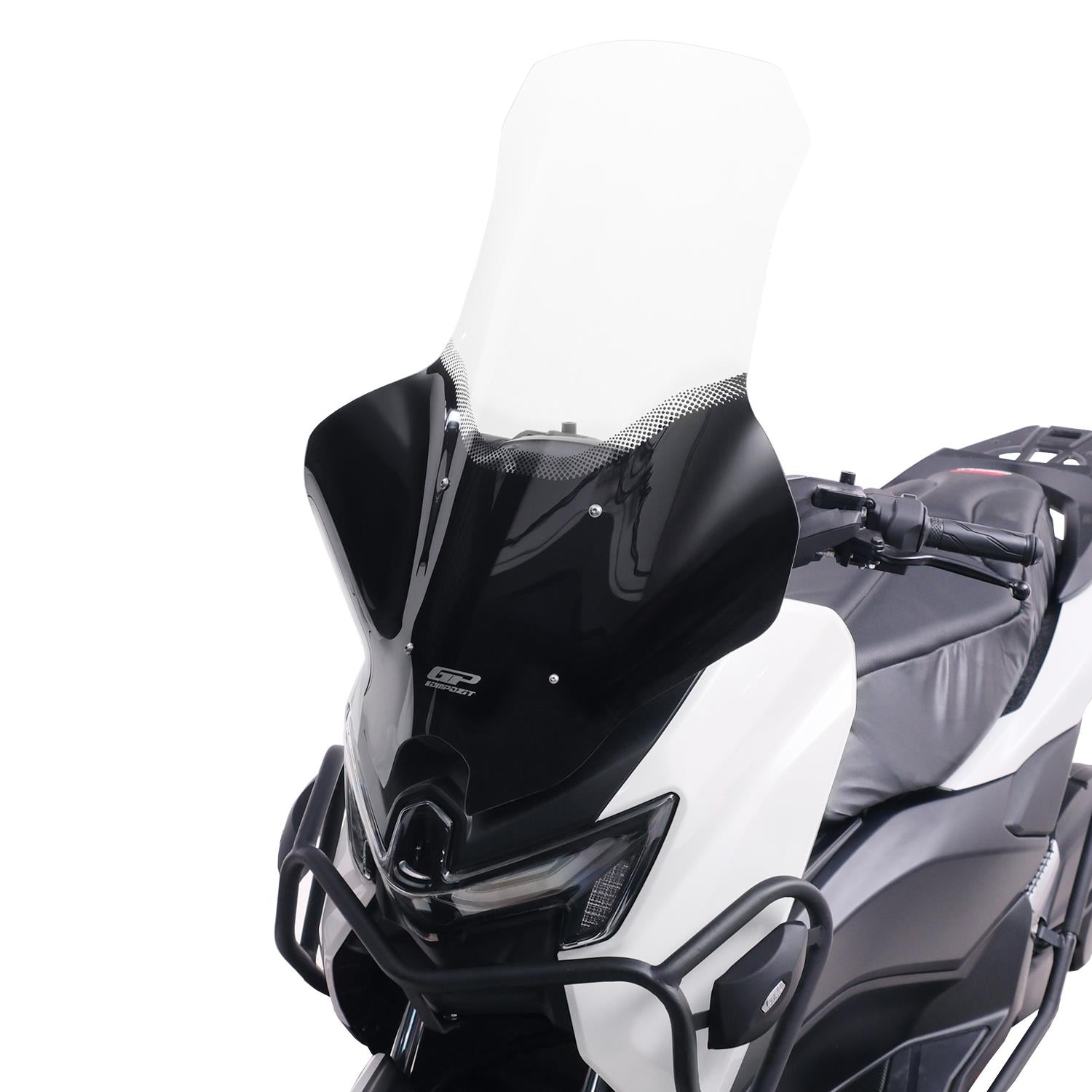 Parbriz serigrafiat cu handguard transparent - Yamaha NMAX 125 / NMAX 155 2025 - 74 cm