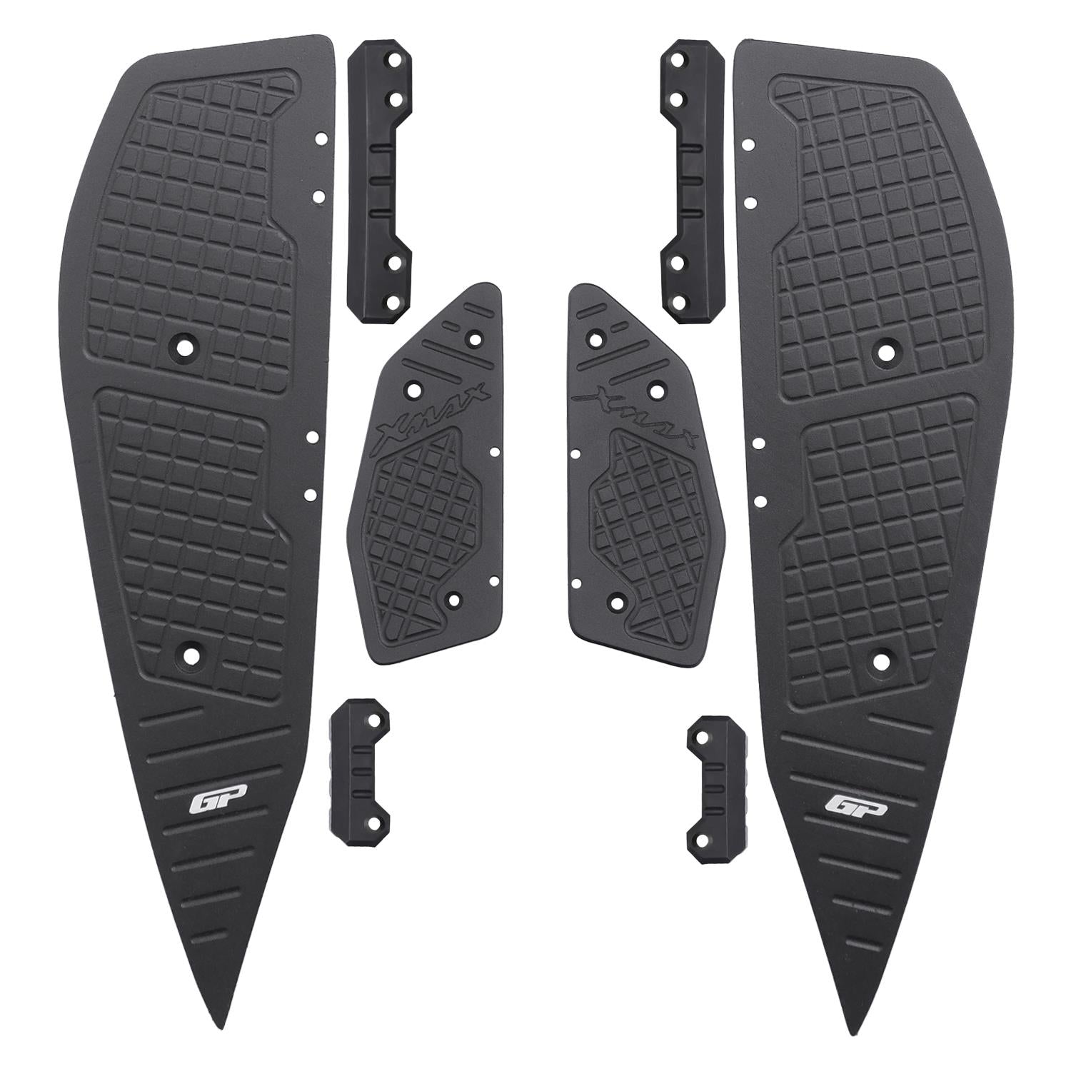 Plăci picioare aluminiu - Yamaha XMAX 250 / XMAX 300 / XMAX 400 2018-2024