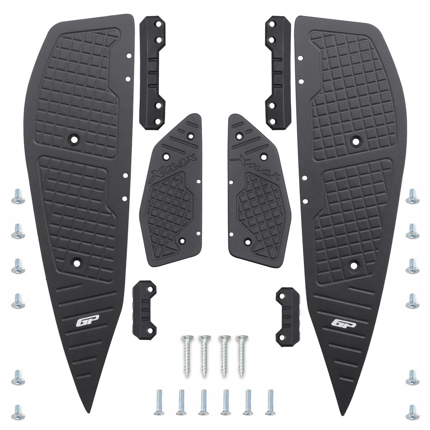 Plăci picioare aluminiu - Yamaha XMAX 250 / XMAX 300 / XMAX 400 2018-2024