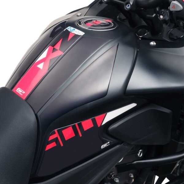 Set protecție rezervor (negru-roșu) - Honda NX 500 2025-2026 - 4