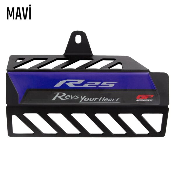 Capac protecție toba (neagră) - Yamaha YZF R25 / YZF R3 2016-2023 (cu albastru) de la GP Kompozit