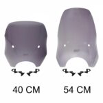 Parbriz fumuriu reglabil pentru scuter universal