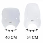 Parbriz transparent reglabil pentru scuter universal