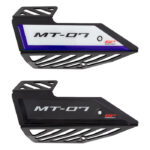 Protecție evacuare GP Kompozit neagră cu detalii albastre pentru Yamaha MT-07 (2014-2021)
